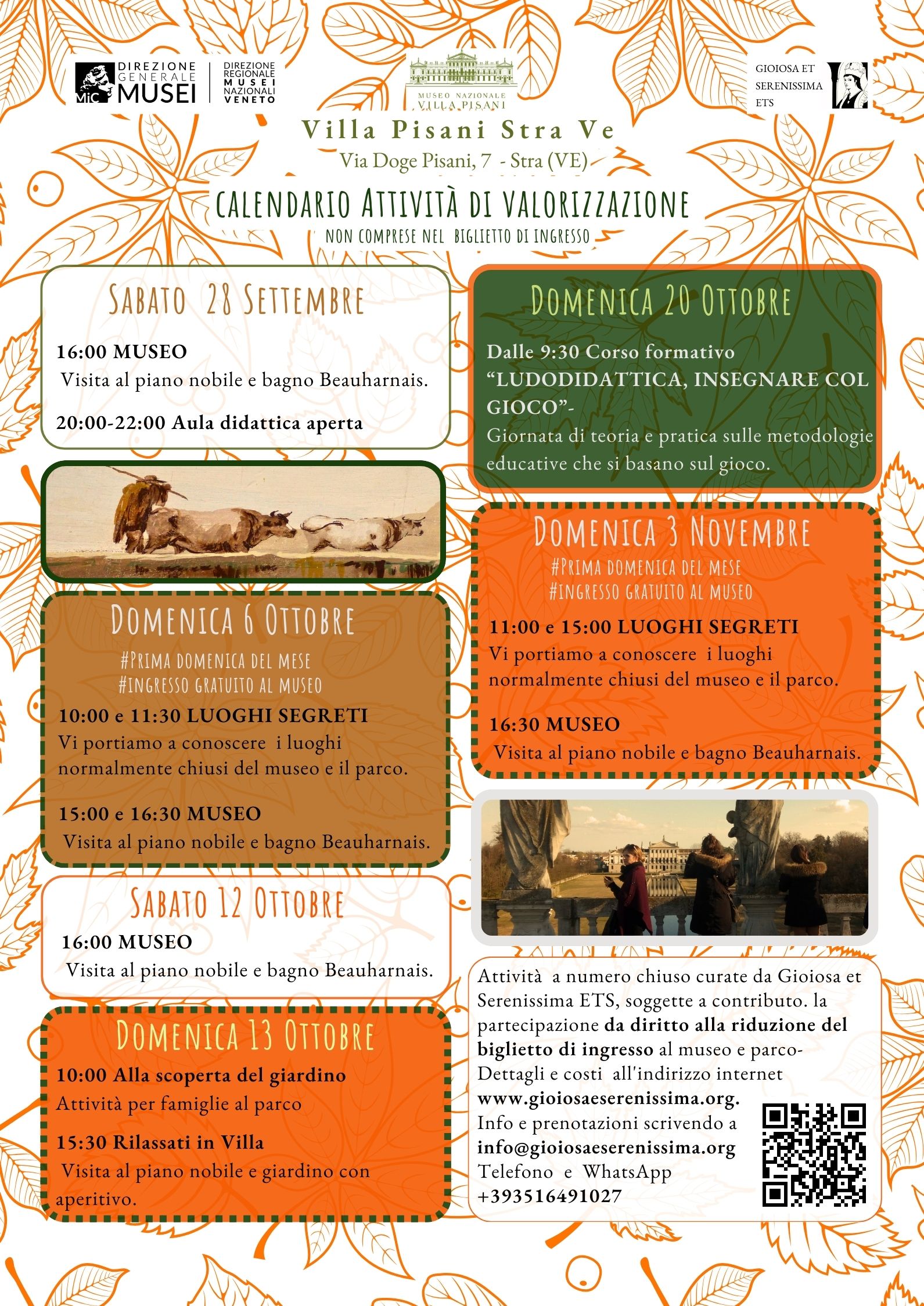 Eventi Autunno 2024 Villa Pisani